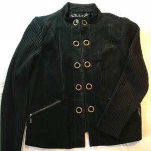 Womans black suede jacket